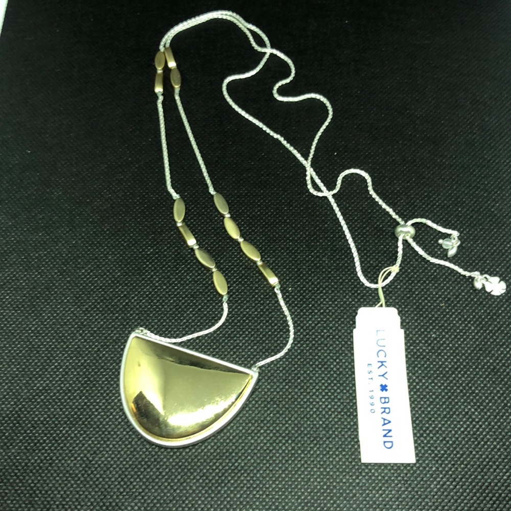 Lucky Brand Long Reversible Pendant Necklace